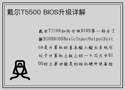 戴尔T5500 BIOS升级详解